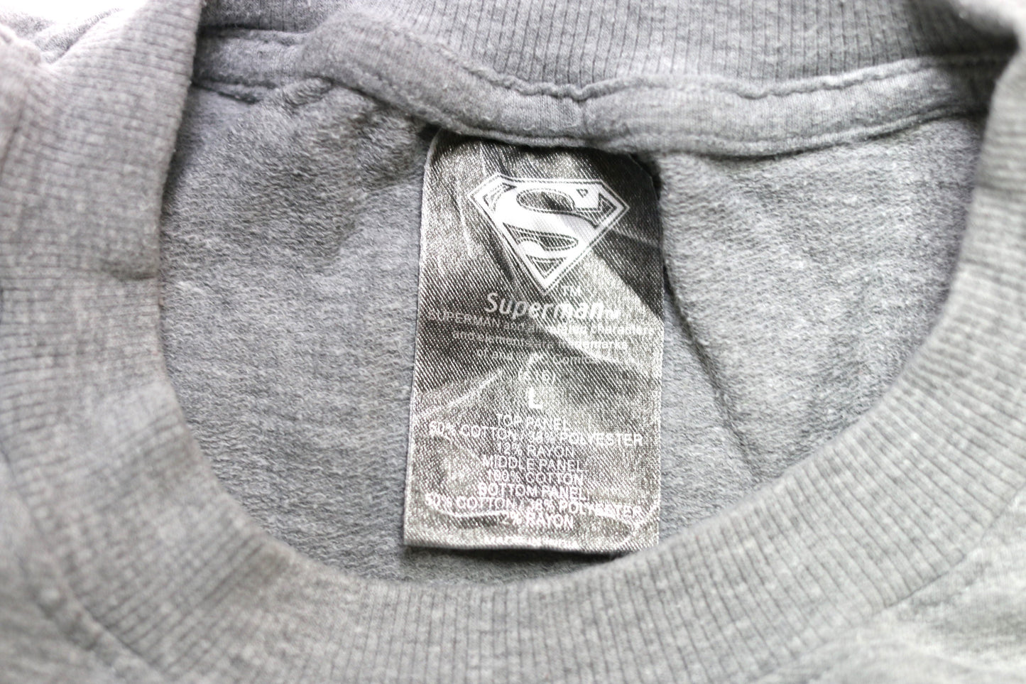 Vintage Superman Grå Sweatshirt