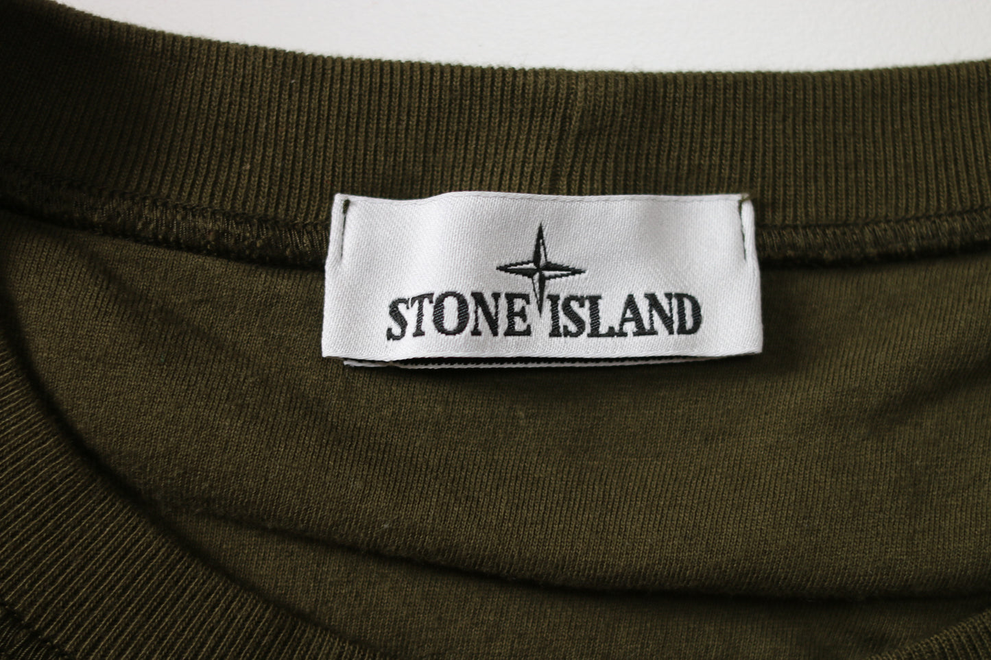 Stone Island Langærmet Armygrøn T-shirt
