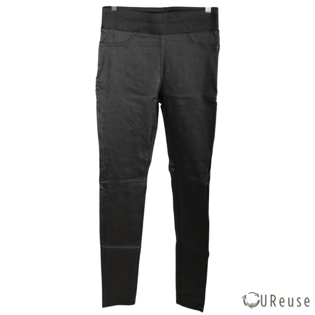 FREE/QUENT Sorte Stræk Jeans med elastik linning