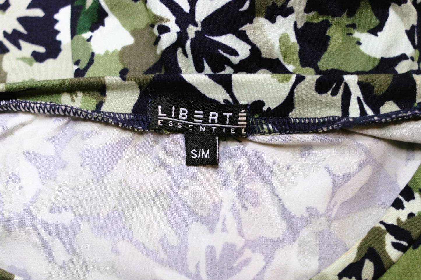 Liberté Blomstret/camouflage maxi kjole