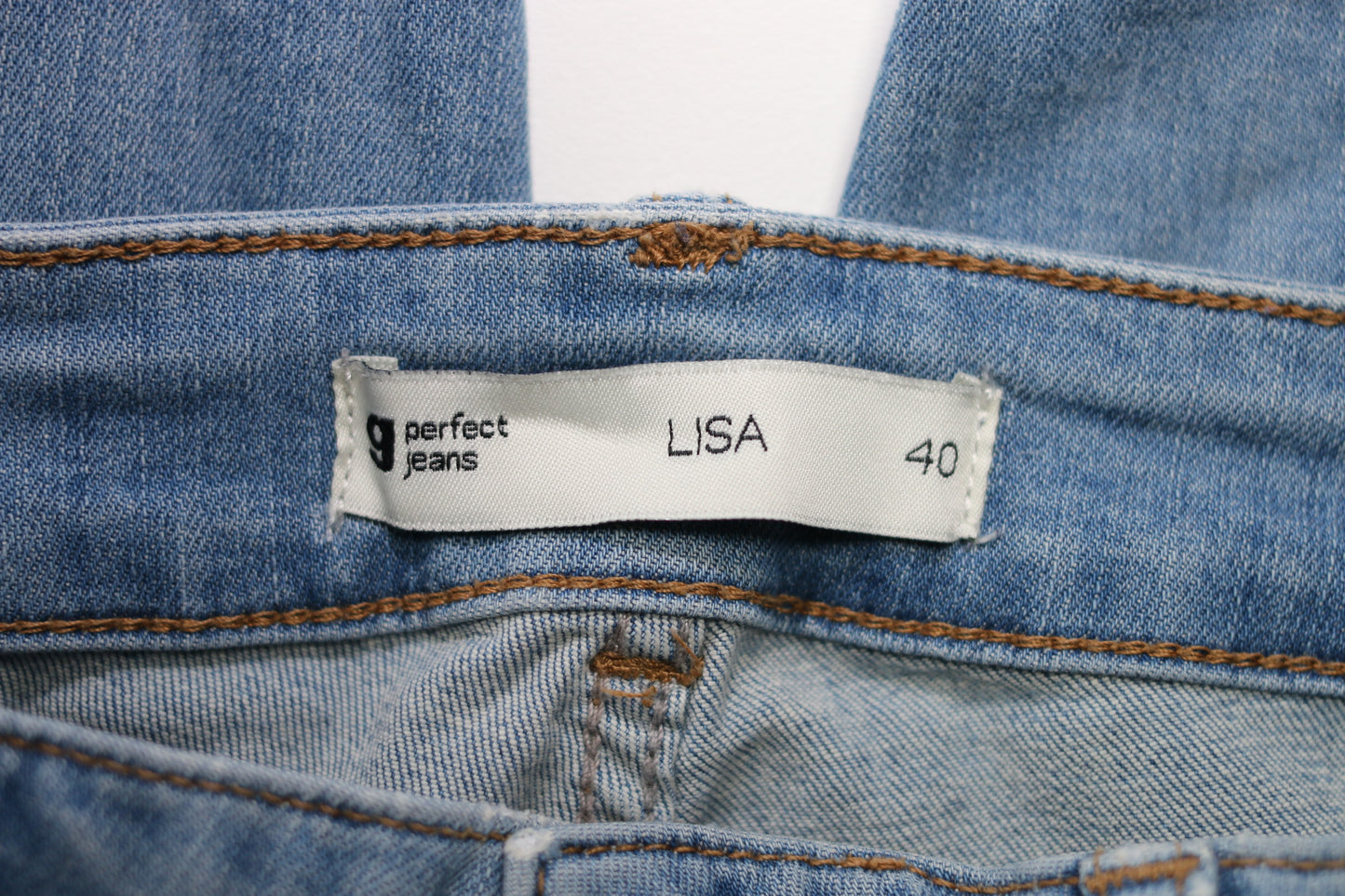 Gina Tricot Blå Stretch Perfect Jeans