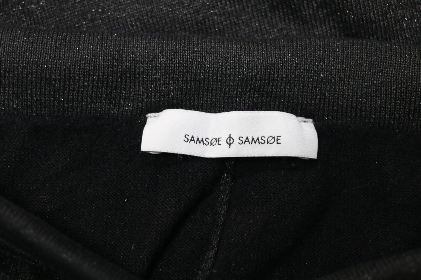 Samsøe & Samsøe Sorte Sweatpants med sølv glimmer