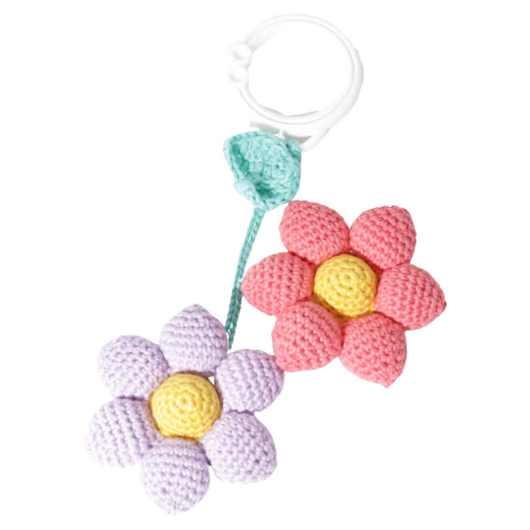 Jannies hækleprojekter Hæklet Baby Blomster legetøj