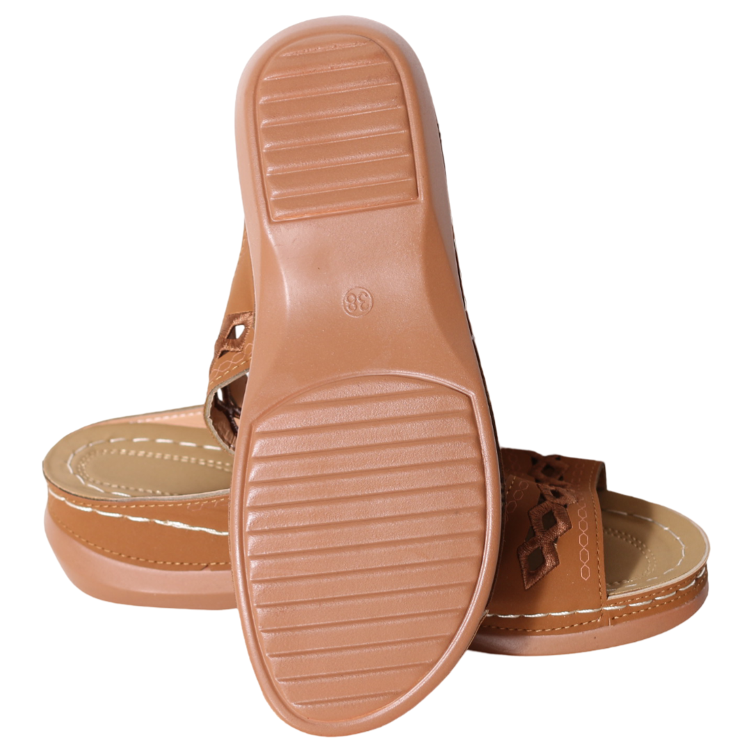 Cognac sandaler