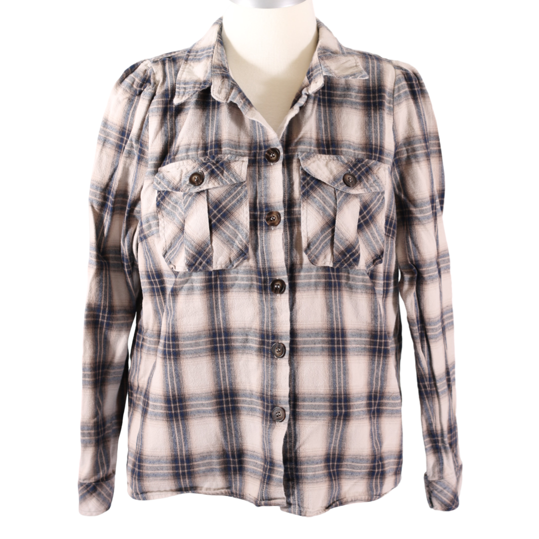 Co'Couture ternet flannel skjorte