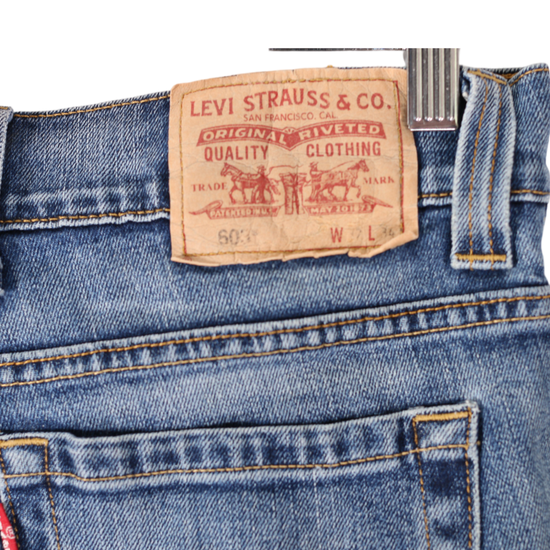 Levi´s Blå Denim 603 Shorts