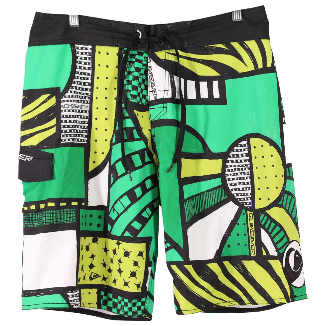 Quiksilver Sort og Grønne Shorts