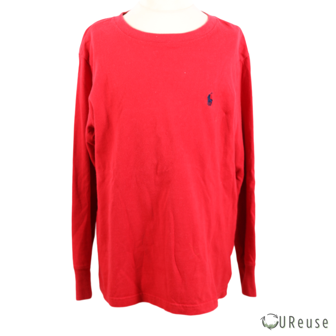 Ralph lauren rød langærmet t-shirt