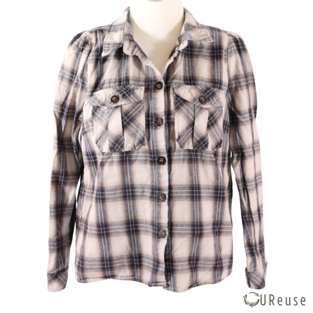 Co'Couture ternet flannel skjorte