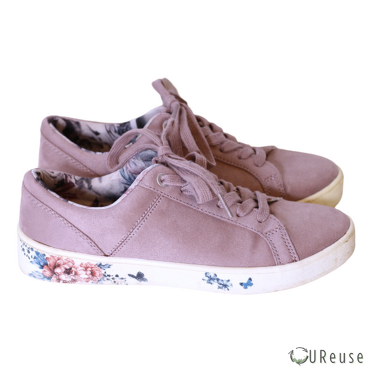 Duffy Sart Lilla Ruskinds Sneakers med blomster