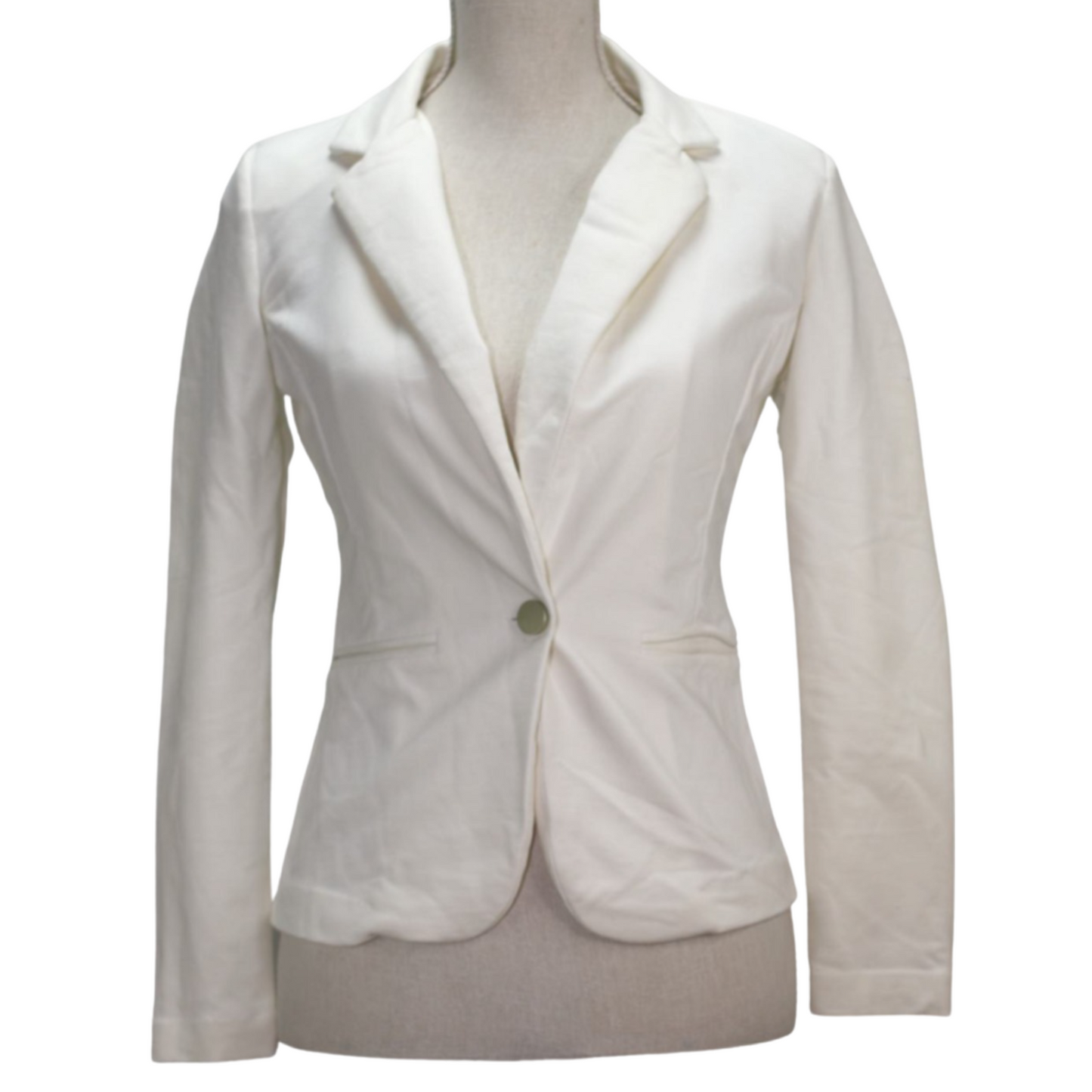 NEO NOIR Creme jersey blazer