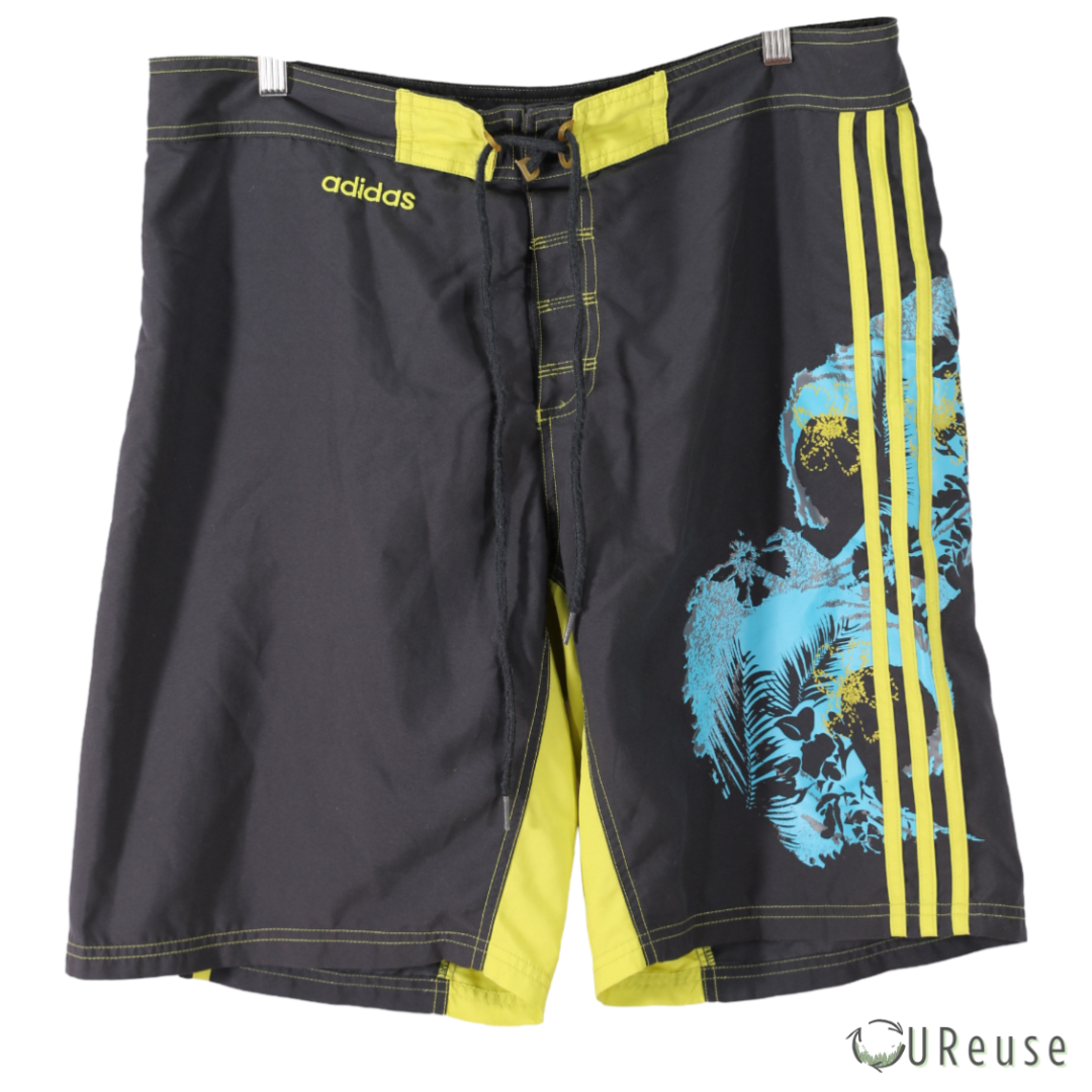 Adidas Grå & Gule Shorts