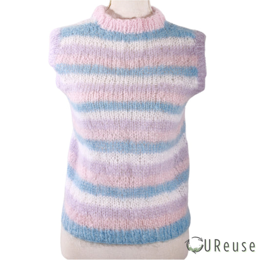 Mohair look Strik Pullover Vest